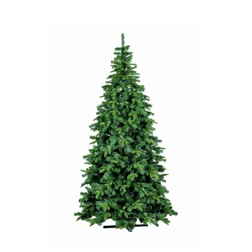 Choinka sztuczna ZOYA z gęstym igliwiem PE i PVC na białym tle, prezentująca naturalny pokrój i realistyczne gałązki.