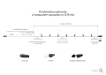5 m i 0,75m kopia.webpSchemat girlandy świetlnej z oprawkami co 0,75 m, standardowym kablem zasilającym 0,75 m i możliwością przedłużenia. Zakończenie do wyboru: wtyczka, haczyk lub gniazdo przelotowe. Pokazano rozmieszczenie elementów.