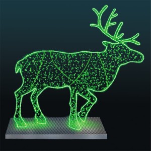 Iluminacja świetlna wolnostojąca LED Renifer 2D 2m wysokości AM-103056