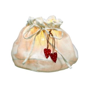 Abażur świąteczny NATURE do lamp E14 Biały