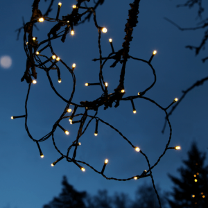 Lampki choinkowe LED 80 diod 8m Białe Ciepłe