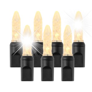 Profesjonalne lampki choinkowe LED 5m Białe Ciepłe FLASH IP67