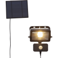 Reflektor LED solarny z czujnikiem ruchu praktyczne oświetlenie zewnętrzne bez podłączenia do sieci.