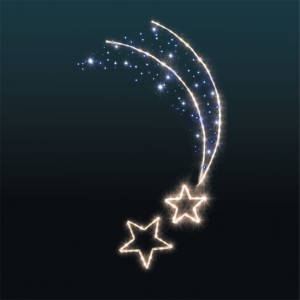 Dekoracja Latarniowa iluminacja LED Gwiazdki 2D 1,7m wysokości AM-100245