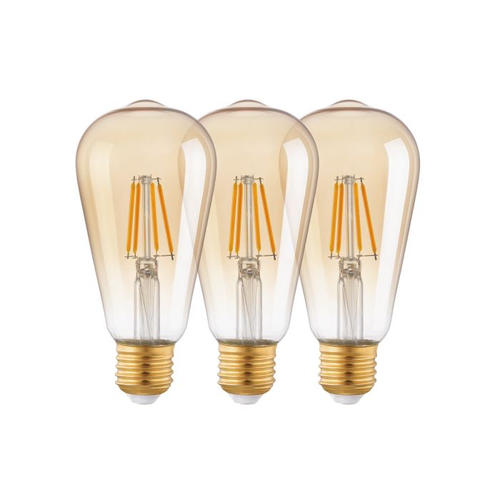 Żarówka LED ST64 o mocy 4W. Ciepła barwa światła 2200k.