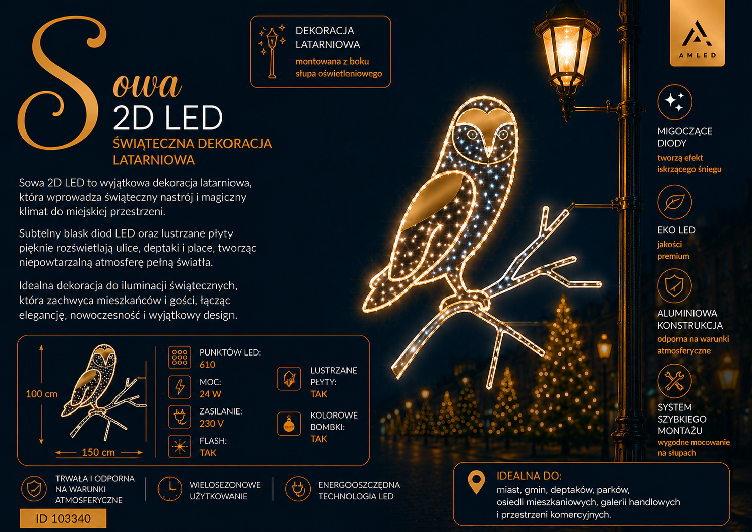 Karta produktowa Sowa 2D LED AM103340.